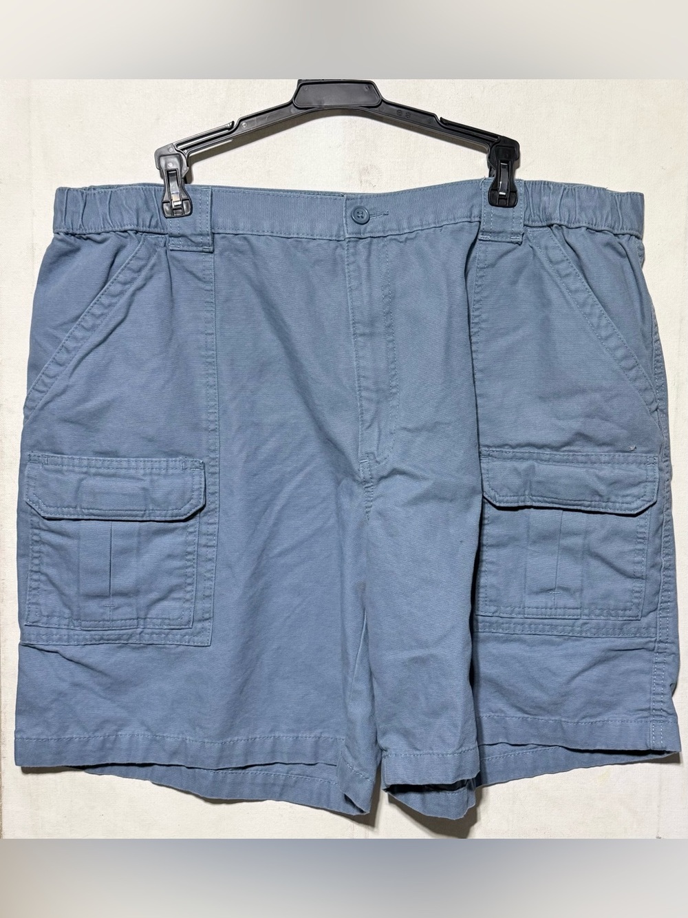 Savane Size-40 Men's Cargo Shorts in Slate Blue